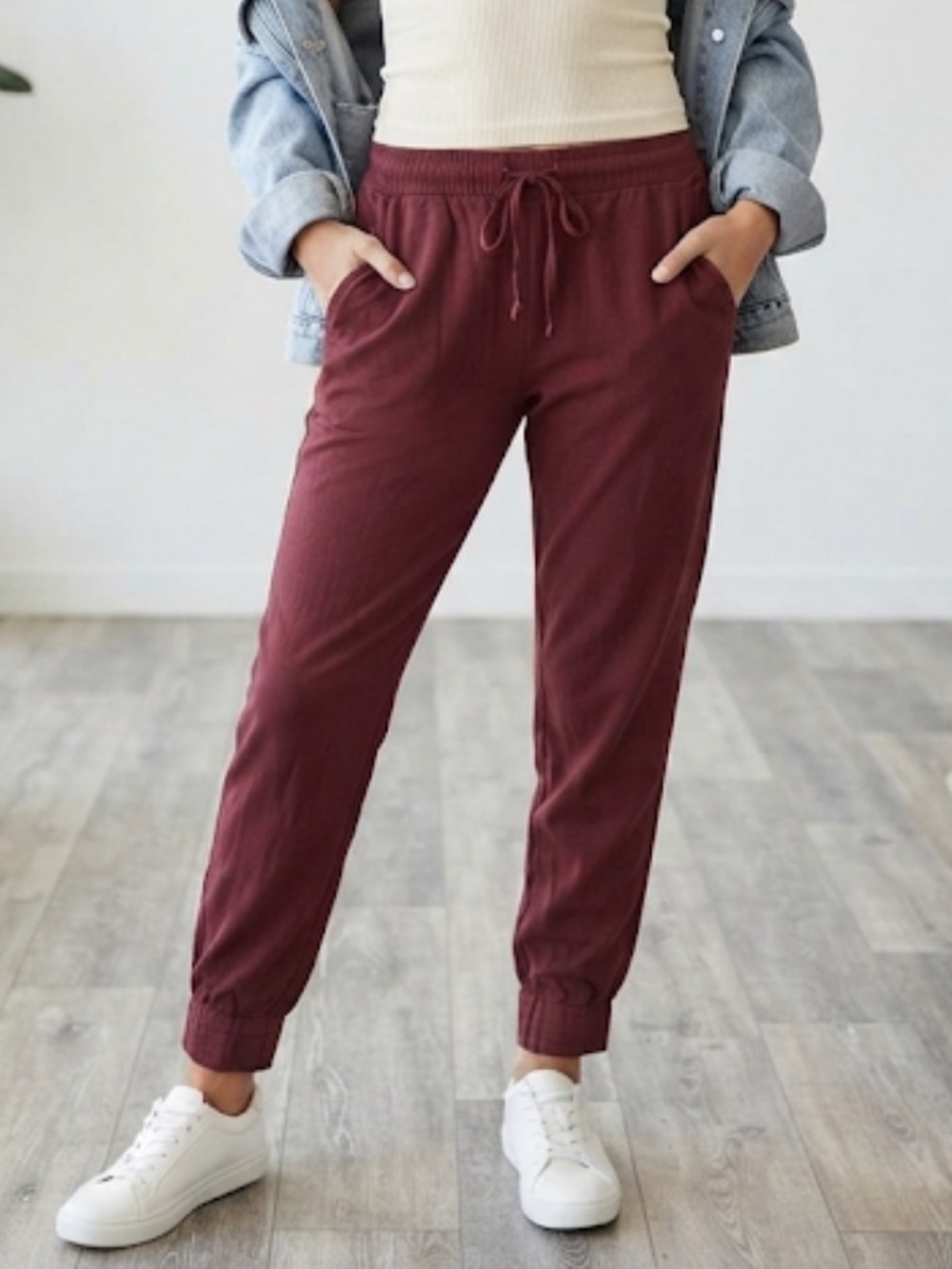 LA HEARTS x PacSun Joggers Burgundy Lounge Pants Large